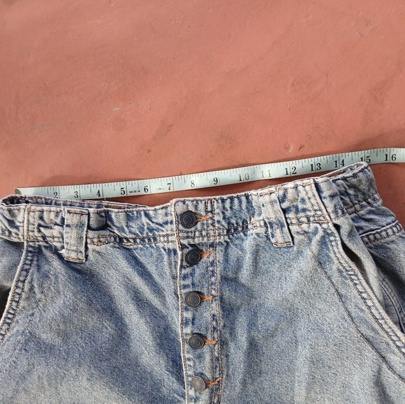 FREE PEOPLE Newbies Solid Wide Leg Slouchy Jeans Large We The Free - Picture 8 of 11